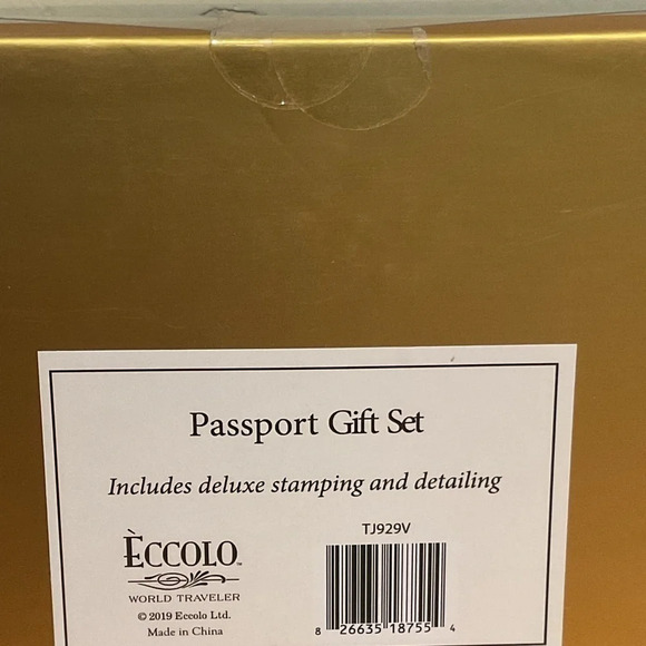 Box set with 2 passport holders. 1 black and 1 white. Brand new in box. - Picture 10 of 11